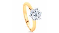 Elegance Diamond Solitaire Ring (Image via Larsen)